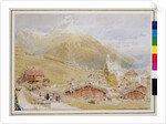 Engelberg, Sunday morning, c.1909-11 by Albert Goodwin