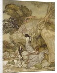 Girls by a Stream, 1906 by Arthur Rackham