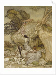 Girls by a Stream, 1906 by Arthur Rackham