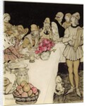 How at a great feast that King Mark made came Eliot the harper and sang the lay that Dinadan had made by Arthur Rackham