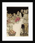 How at a great feast that King Mark made came Eliot the harper and sang the lay that Dinadan had made by Arthur Rackham