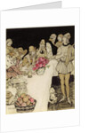 How at a great feast that King Mark made came Eliot the harper and sang the lay that Dinadan had made by Arthur Rackham