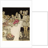 How at a great feast that King Mark made came Eliot the harper and sang the lay that Dinadan had made by Arthur Rackham