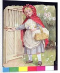 Little Red Riding Hood at the Garden Gate by Ada Dennis