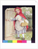 Little Red Riding Hood at the Garden Gate by Ada Dennis