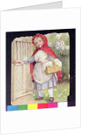 Little Red Riding Hood at the Garden Gate by Ada Dennis
