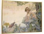 The Fairy and the Beetle, 1922 by Arthur Herbert Buckland