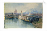 London from the Tower Bridge, 1914 by Richard Henry Wright
