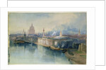 London from the Tower Bridge, 1914 by Richard Henry Wright