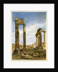 The Temples of Vespasian and Saturn, with the Temple of Castor Beyond, the Forum, Rome by Thomas Hartley Cromek