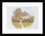 Young Girl by the Cottage Gate by Helen Allingham