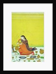CBL In 11B.30 A Lady Prepares a Meal, miniature from a Bhagavata Purana series, Kangra, c.1810 by Indian School