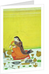 CBL In 11B.30 A Lady Prepares a Meal, miniature from a Bhagavata Purana series, Kangra, c.1810 by Indian School