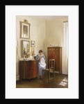 Interior with Lady Sewing, c.1910 by Carl Holsoe