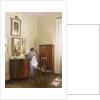 Interior with Lady Sewing, c.1910 by Carl Holsoe