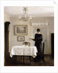 Interior with Lady Carrying Tray,c.1905 by Carl Holsoe