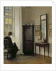 Interior with Woman Reading by Carl Holsoe