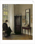 Interior with Woman Reading by Carl Holsoe