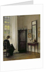 Interior with Woman Reading by Carl Holsoe
