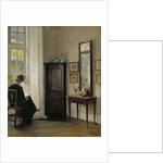 Interior with Woman Reading by Carl Holsoe