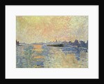 Sunset on the Thames at Chiswick by Lucien Pissarro