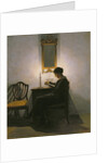 Woman rseading by Candlelight, 1908 by Peter Vilhelm Ilsted