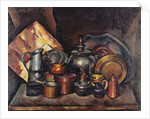Still life with Samovar, 1920 by Ilya Ivanovich Mashkov