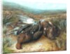 Dead Grouse in Landscape by Unknown Artist