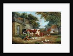 Farmyard, 1856 by John Frederick Senior Herring