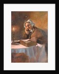 Portrait of an Old Woman Reading the Bible by Candlelight, 1896 by Arthur Netherwood
