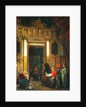 Interior With Figures by Herman Frederik Carel Tenkate
