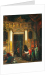 Interior With Figures by Herman Frederik Carel Tenkate