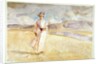 Woman Walking on the Sand by Henry Tonks