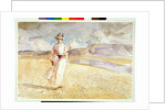 Woman Walking on the Sand by Henry Tonks