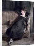 Young Girl Asleep on a Couch by William Henry Hunt