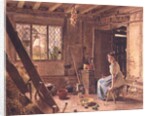 The Maid and the Magpie, A Cottage Interior at Shillington, Bedfordshire, 1834 by William Henry Hunt
