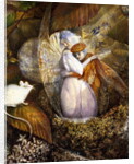 Fairy Lovers in a Bird's Nest Watching a White Mouse, c.1860 by John Anster Fitzgerald