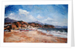 Beach and Mountains, Nerja, 2001 by Christopher Glanville