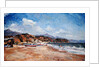 Beach and Mountains, Nerja, 2001 by Christopher Glanville