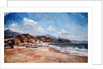Beach and Mountains, Nerja, 2001 by Christopher Glanville