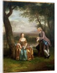 Portrait of a Couple, possibly Daniel and Mary Swaine of Leverington Hall, Isle of Ely, Cambridgeshire, c.1753 by Arthur Devis