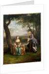 Portrait of a Couple, possibly Daniel and Mary Swaine of Leverington Hall, Isle of Ely, Cambridgeshire, c.1753 by Arthur Devis