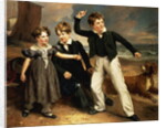 A Group Portrait of Robert, James and Mary Sarah, the three children of James Greenhalgh, 1830 by Ramsay Richard Reinagle