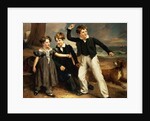 A Group Portrait of Robert, James and Mary Sarah, the three children of James Greenhalgh, 1830 by Ramsay Richard Reinagle