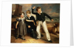 A Group Portrait of Robert, James and Mary Sarah, the three children of James Greenhalgh, 1830 by Ramsay Richard Reinagle