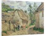 A Street in Auvers by Camille Pissarro