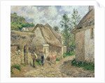 A Street in Auvers by Camille Pissarro