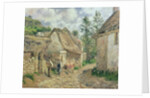 A Street in Auvers by Camille Pissarro