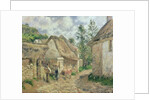 A Street in Auvers by Camille Pissarro
