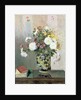 Bouquet of Flowers, Chrysanthemums in a Chinese Vase by Camille Pissarro